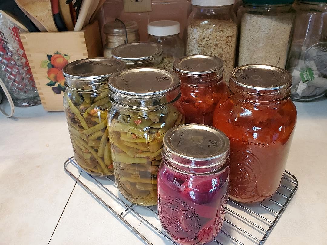 Tomatoes, green beans & beets canned, 10-17-22.jpg