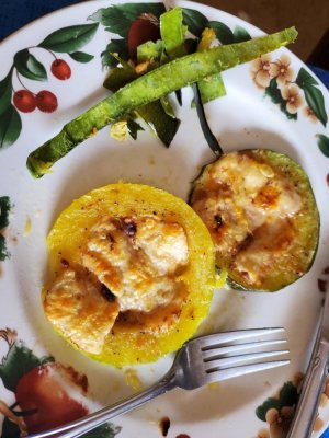 Zucchini fried and on the plate, 11-01-22.jpg