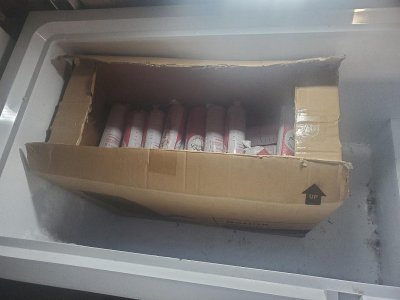 Garage freezer hamburger boxed up, 01-27-24,#1.jpg