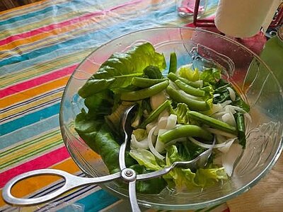 Lettuce salad with sugar snap peas, 06-06-25.jpg