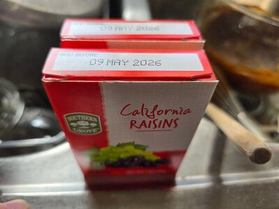 Raisins for Oatmeal cookies, 02-11-26.jpg